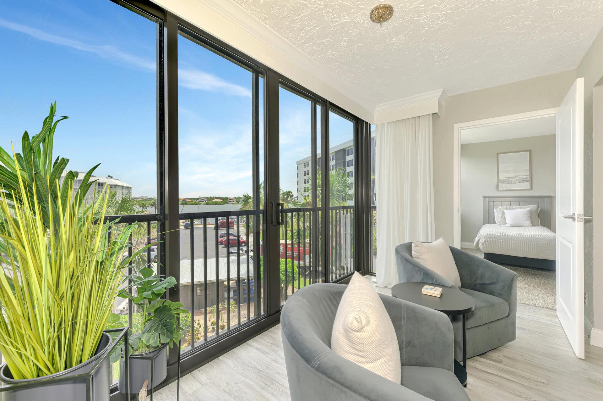 Seating with Backdrop views