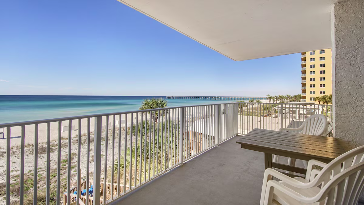 Balcony at the Osprey Motel in Panama City Beach, Florida