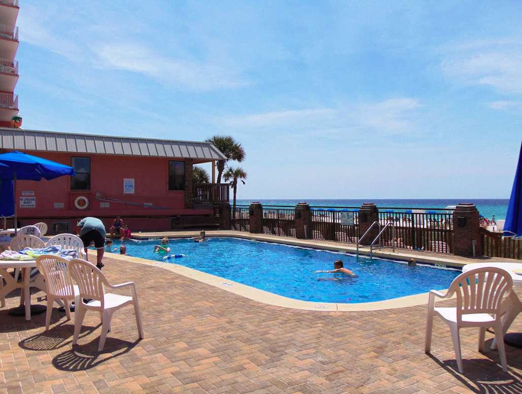 Pool at the Osprey Motel in Panama City Beach, Florida