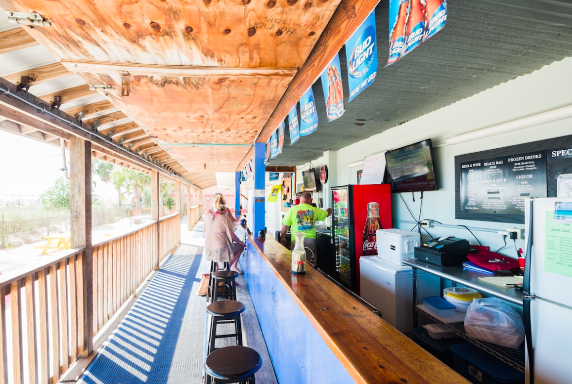 Bar at the Osprey Motel in Panama City Beach, Florida
