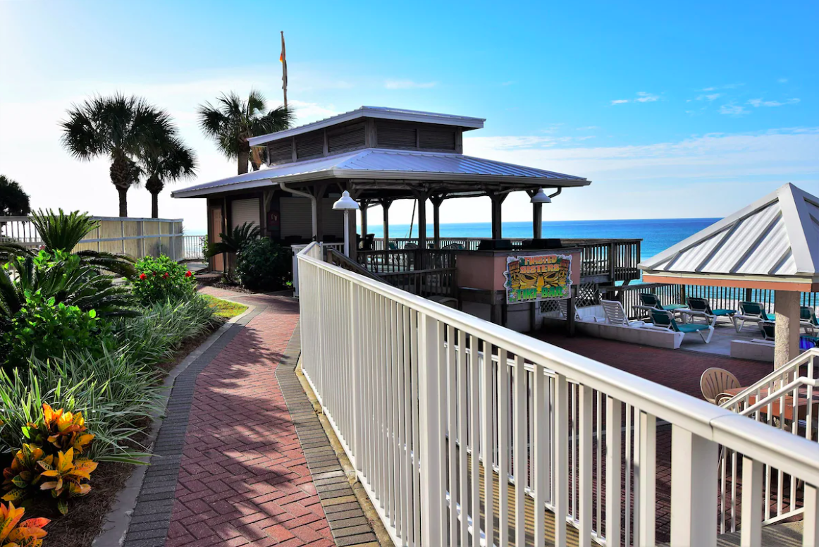 Poolside bar at Palmetto Inn  Suites in Panama City Beach, Florida