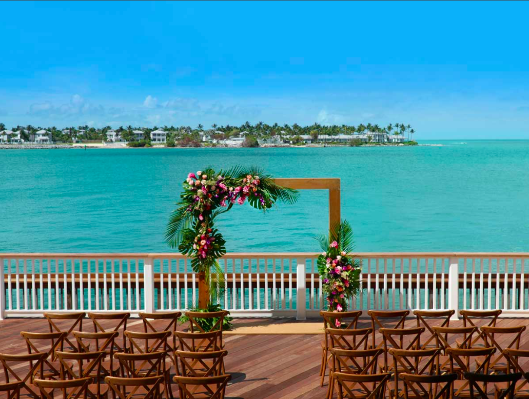 Wedding venue at the Ocean Key Resort