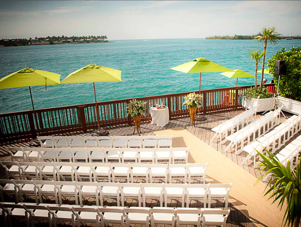 Wedding venue at the Ocean Key Resort