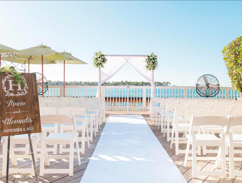 Wedding venue at the Ocean Key Resort