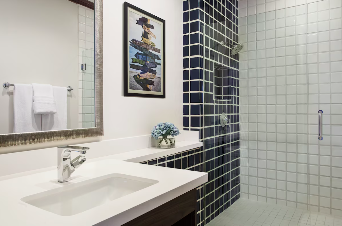 Bathroom at Sunset Key Cottages in Key West, Florida