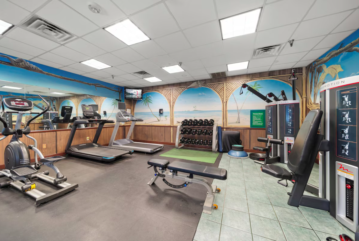 Fitness center at Holiday Inn Hotel  Suites Harbourside in Clearwater Beach, Florida