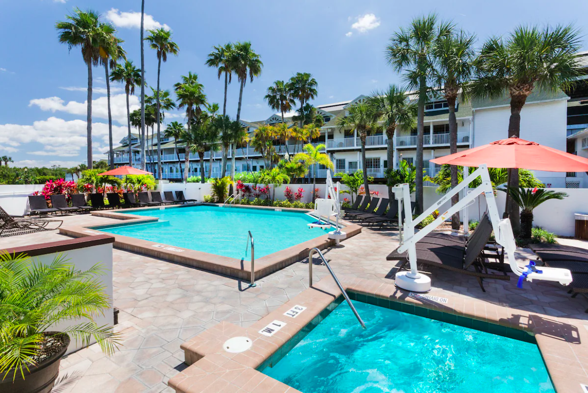 Pool at Holiday Inn Hotel  Suites Harbourside in Clearwater Beach, Florida