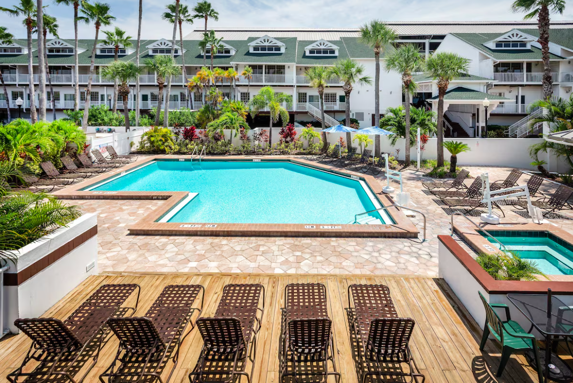Pool at Holiday Inn Hotel  Suites Harbourside in Clearwater Beach, Florida