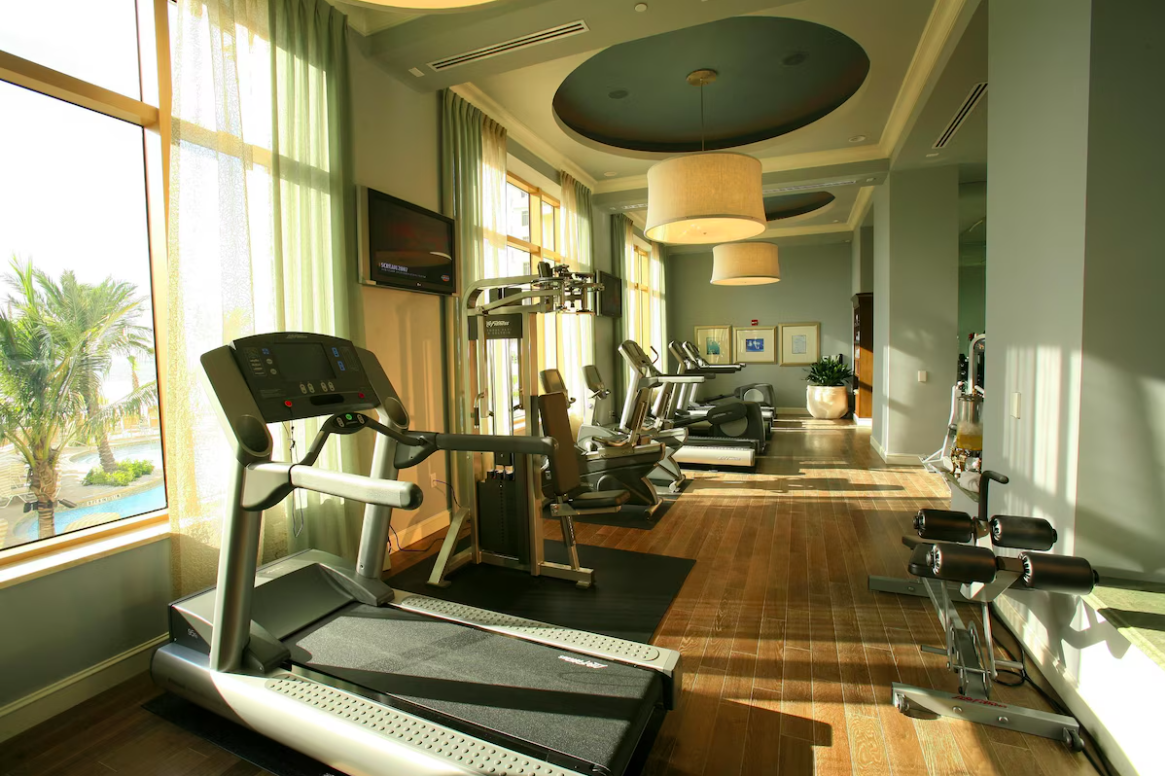 Fitness center at Sandpearl Resort in Clearwater Beach, Florida