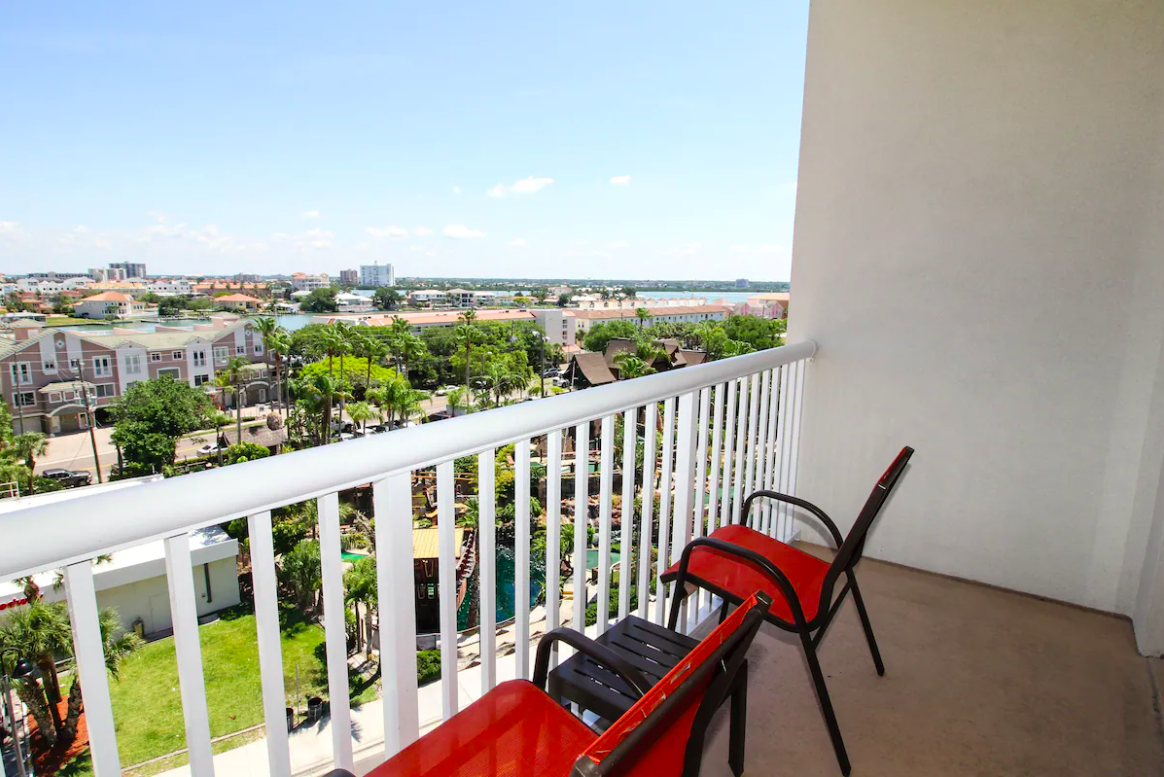Balcony at Shephards Beach Resort in Clearwater Beach, Florida