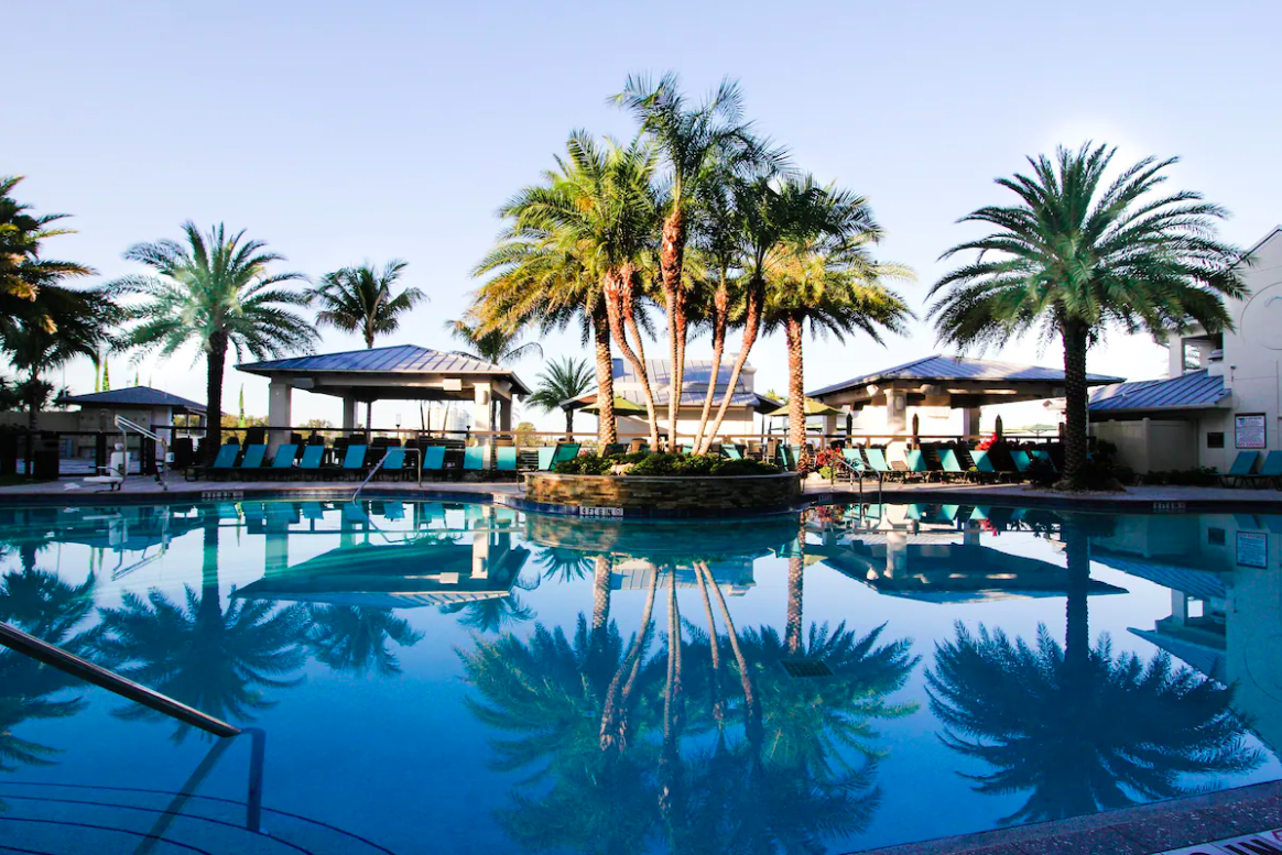 Pool at Shephards Beach Resort in Clearwater Beach, Florida