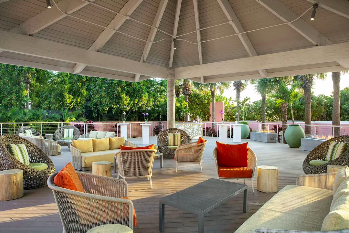 Patio at the Beach House Suites by the Don CeSar