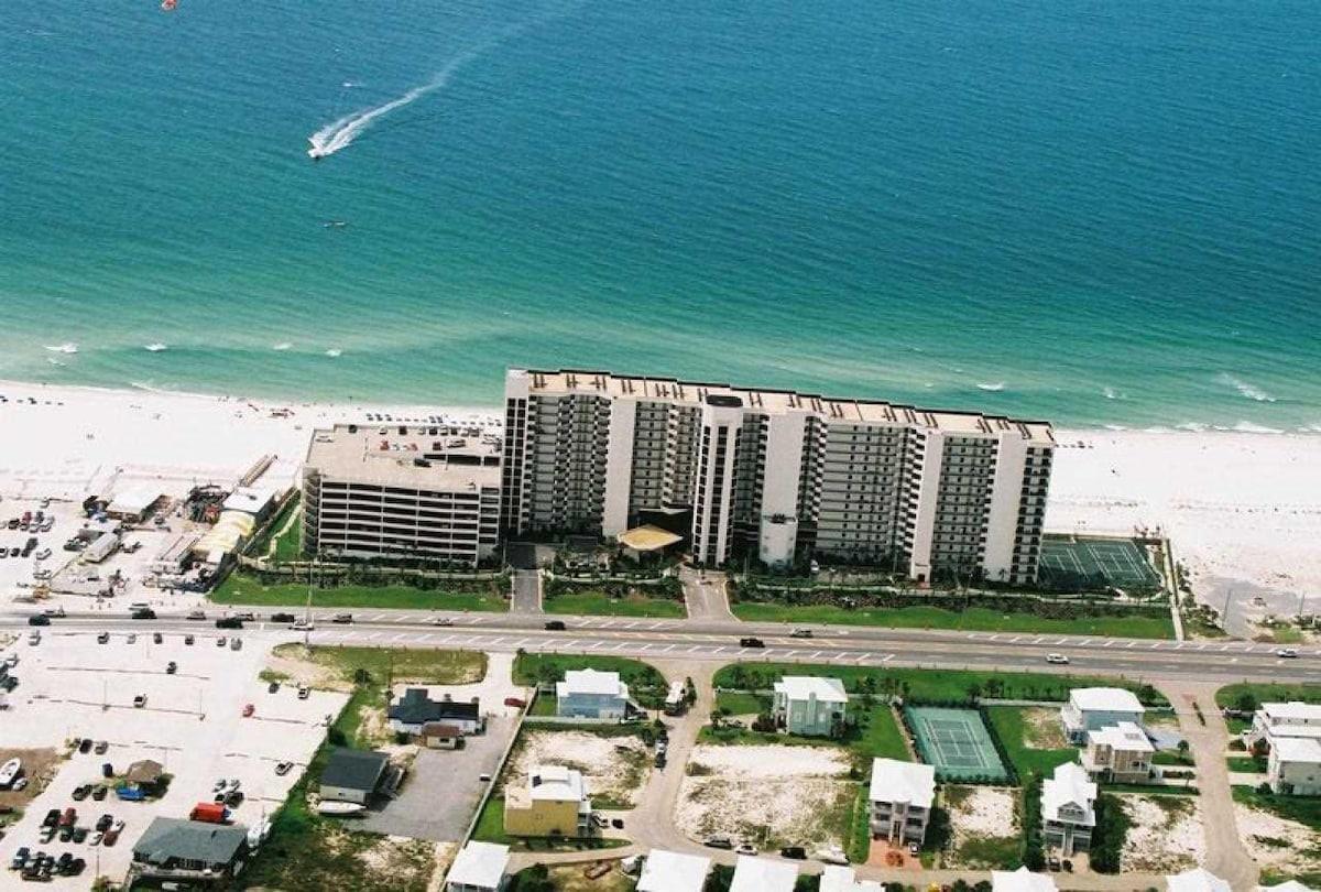 aerial view of Phoenix X in Orange Beach, AL