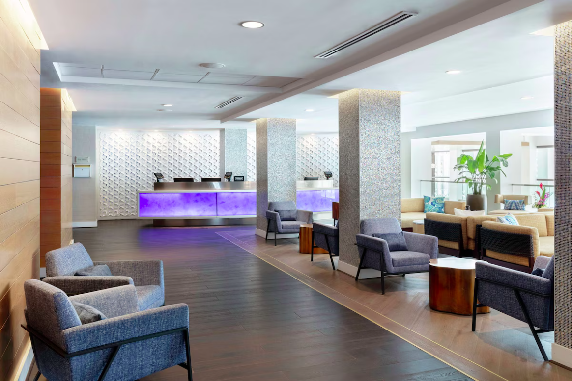 Lobby at Hilton Clearwater Beach Resort  Spa