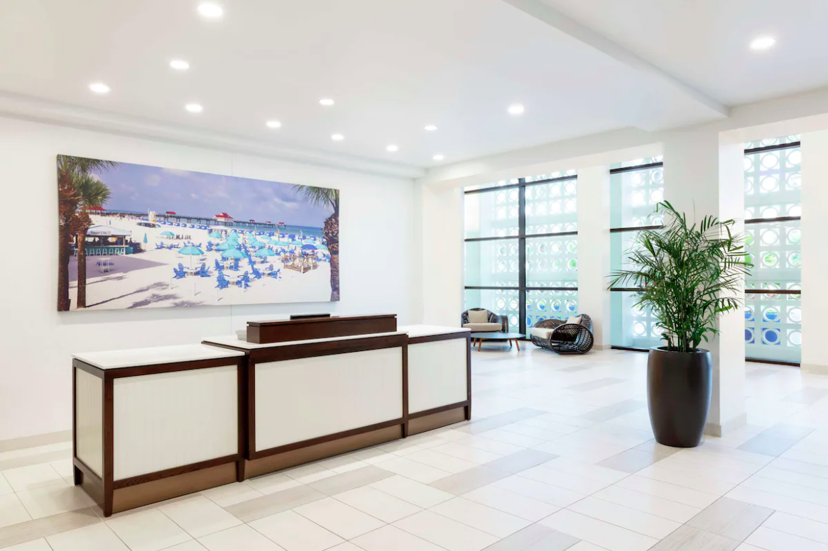 Lobby at Hilton Clearwater Beach Resort  Spa