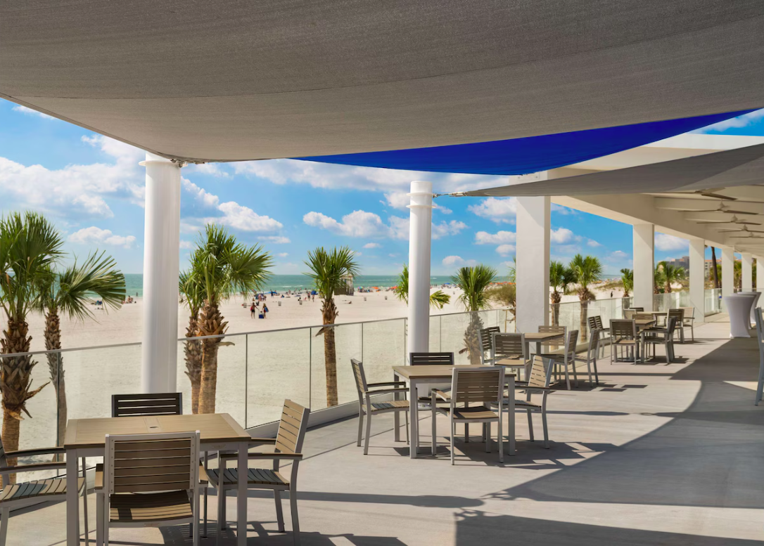 Patio at Hilton Clearwater Beach Resort  Spa