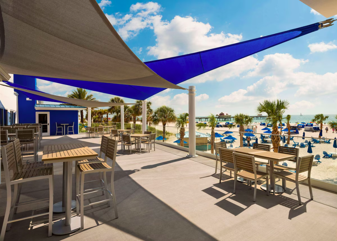 Patio at Hilton Clearwater Beach Resort  Spa