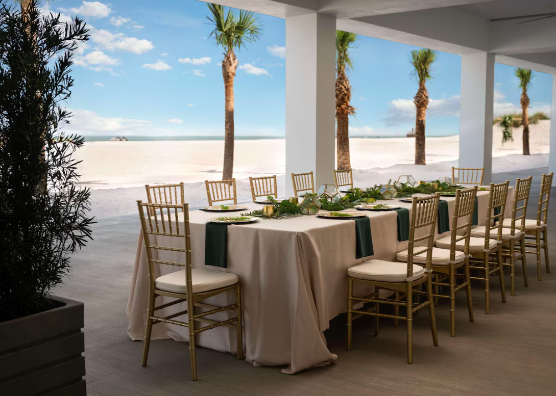 Event setup at Hilton Clearwater Beach Resort  Spa