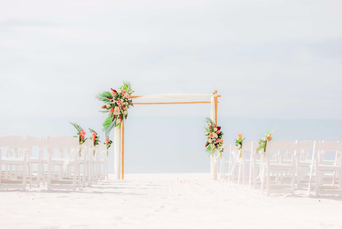 Wedding setup at Hilton Clearwater Beach Resort  Spa