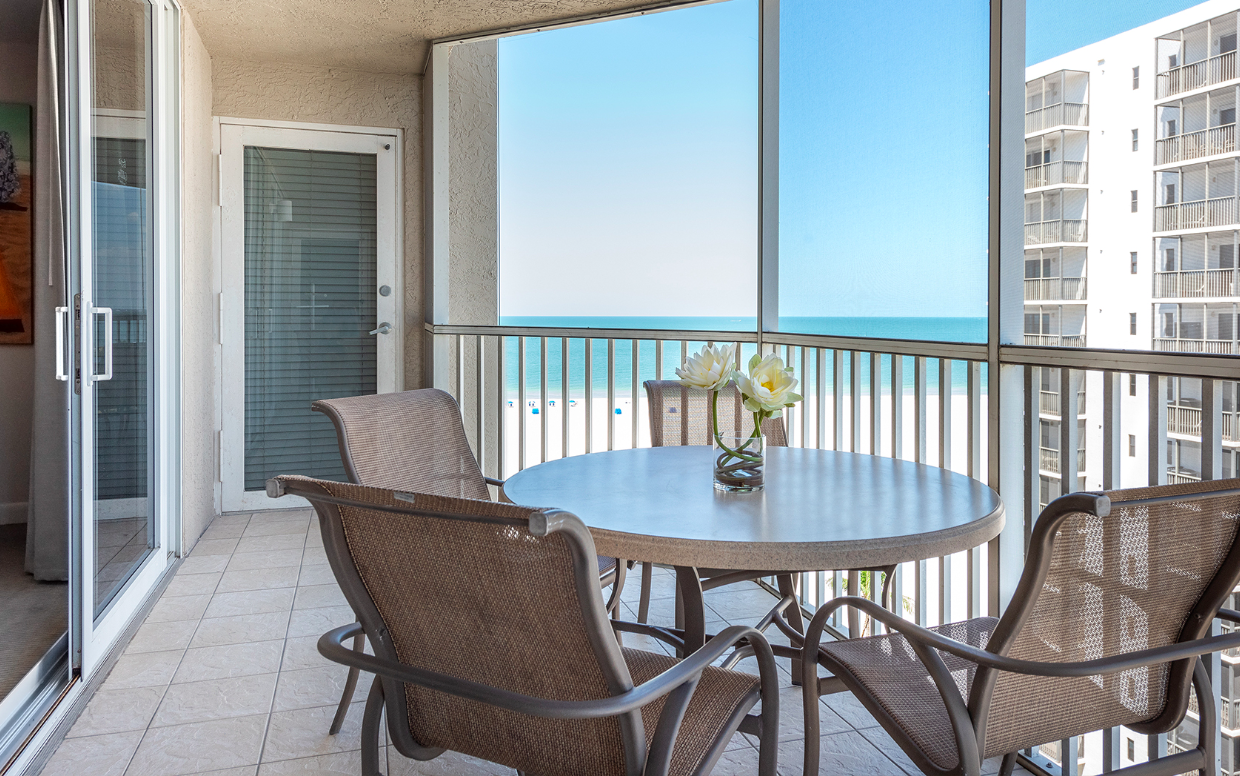 Patio at Gullwing Beach Resort