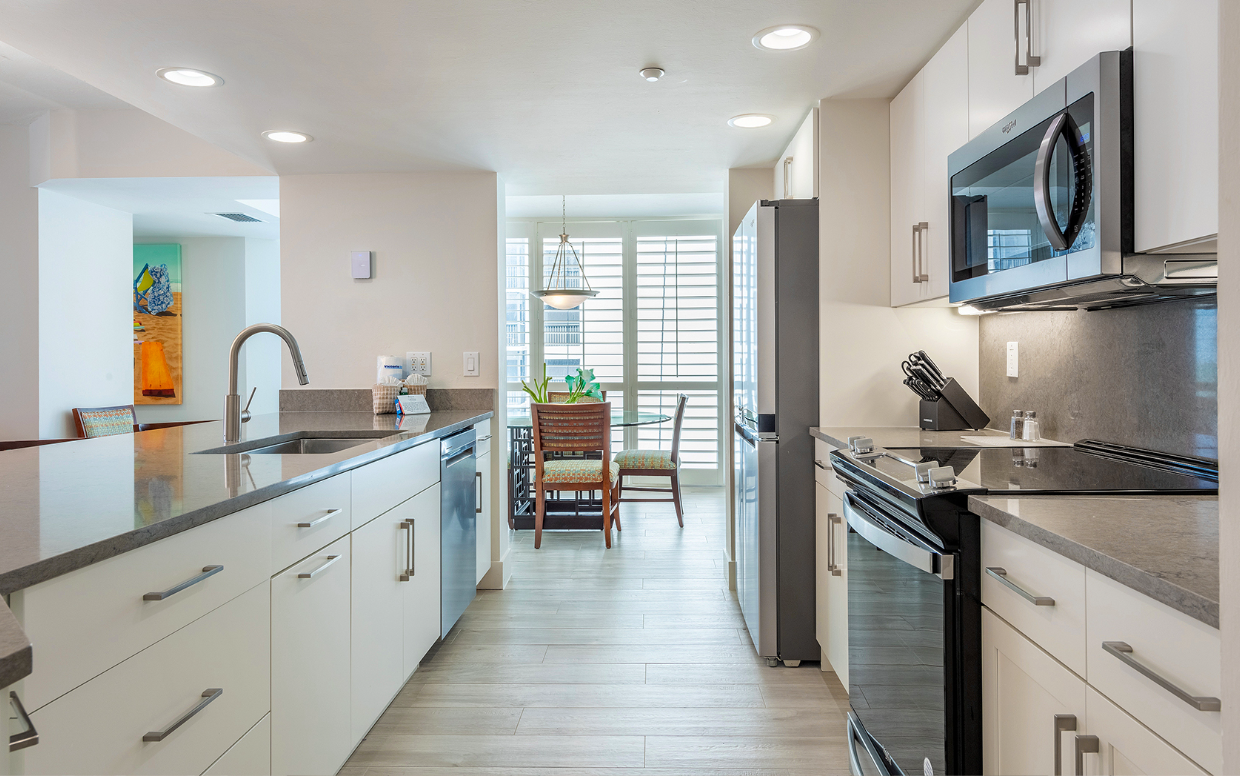 Kitchen at Gullwing Beach Resort