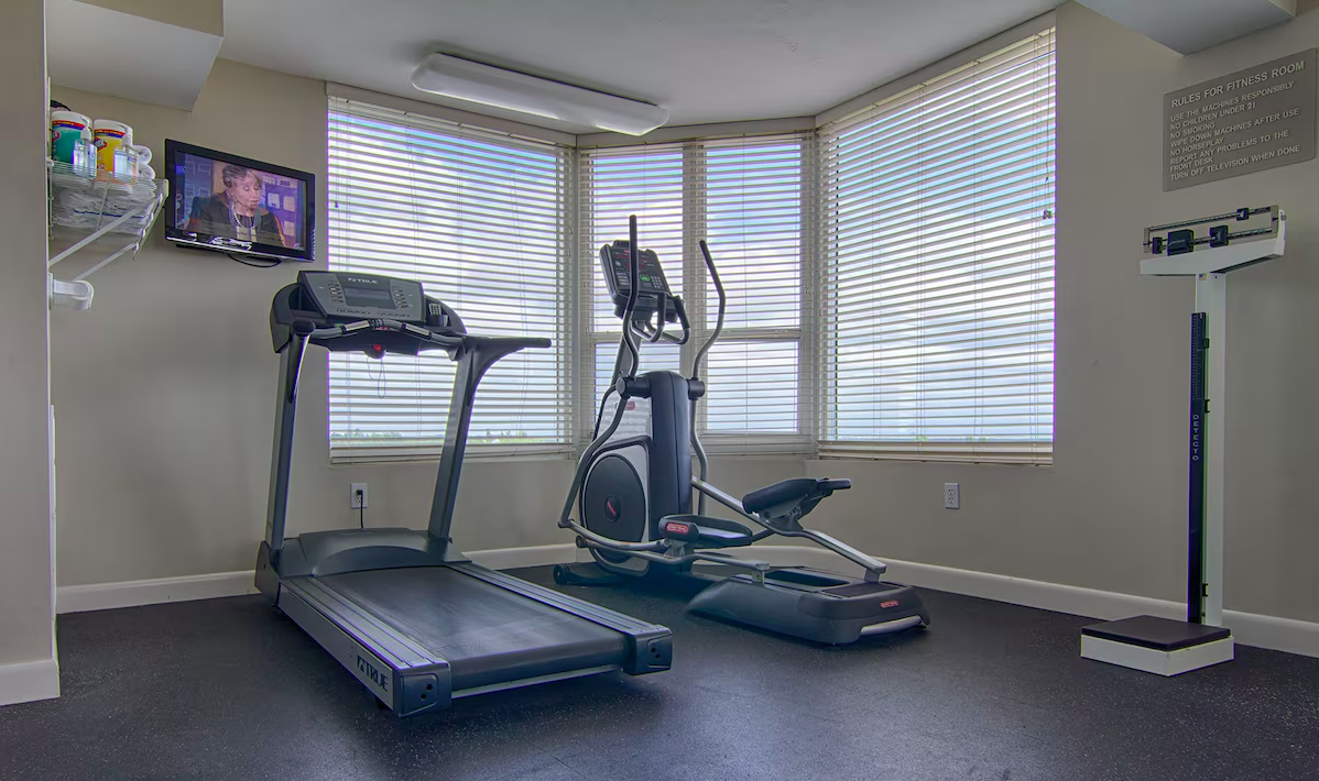 Fitness center at Gullwing Beach Resort