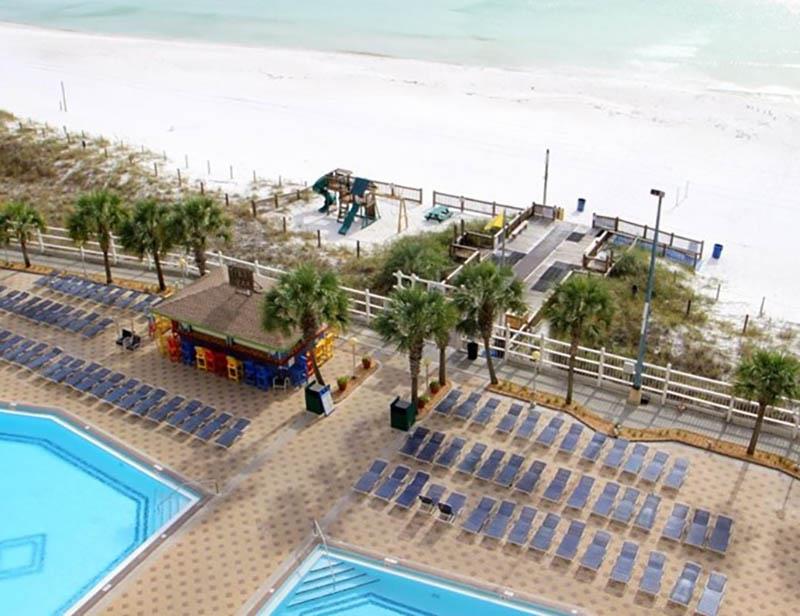 Easy access to the beach from Summit Beach Resort in Panama City Beach Florida