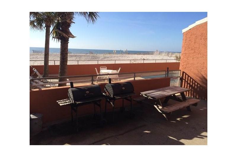 Grilling area at Westwinds in Gulf Shores Alabama