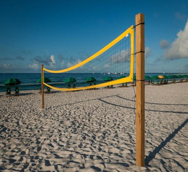 Volleyball on the beach at Jetty East in Destin FL.