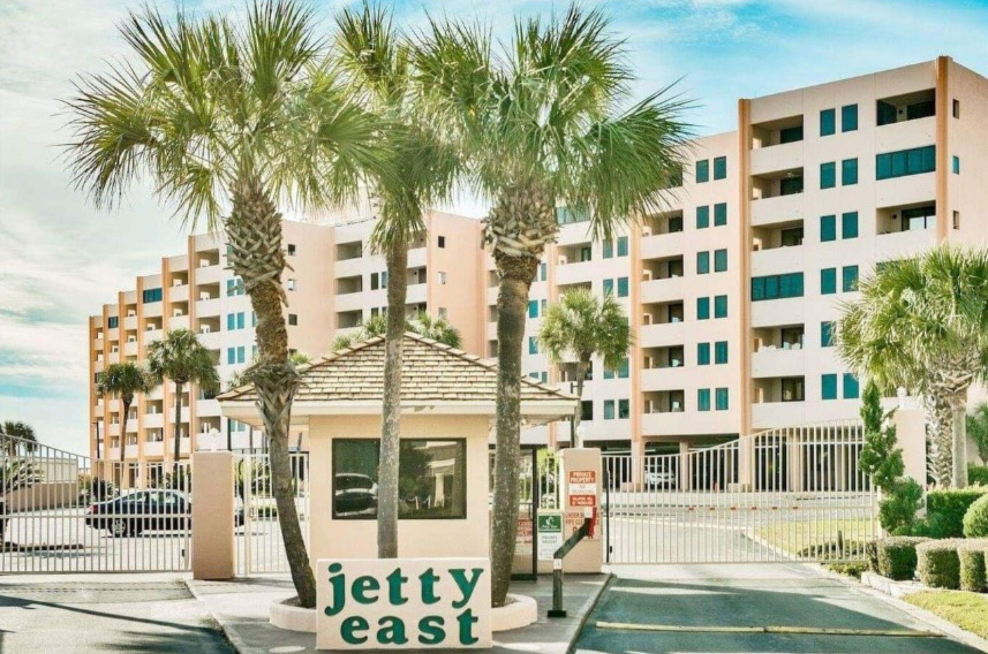 The entrance and exit gates