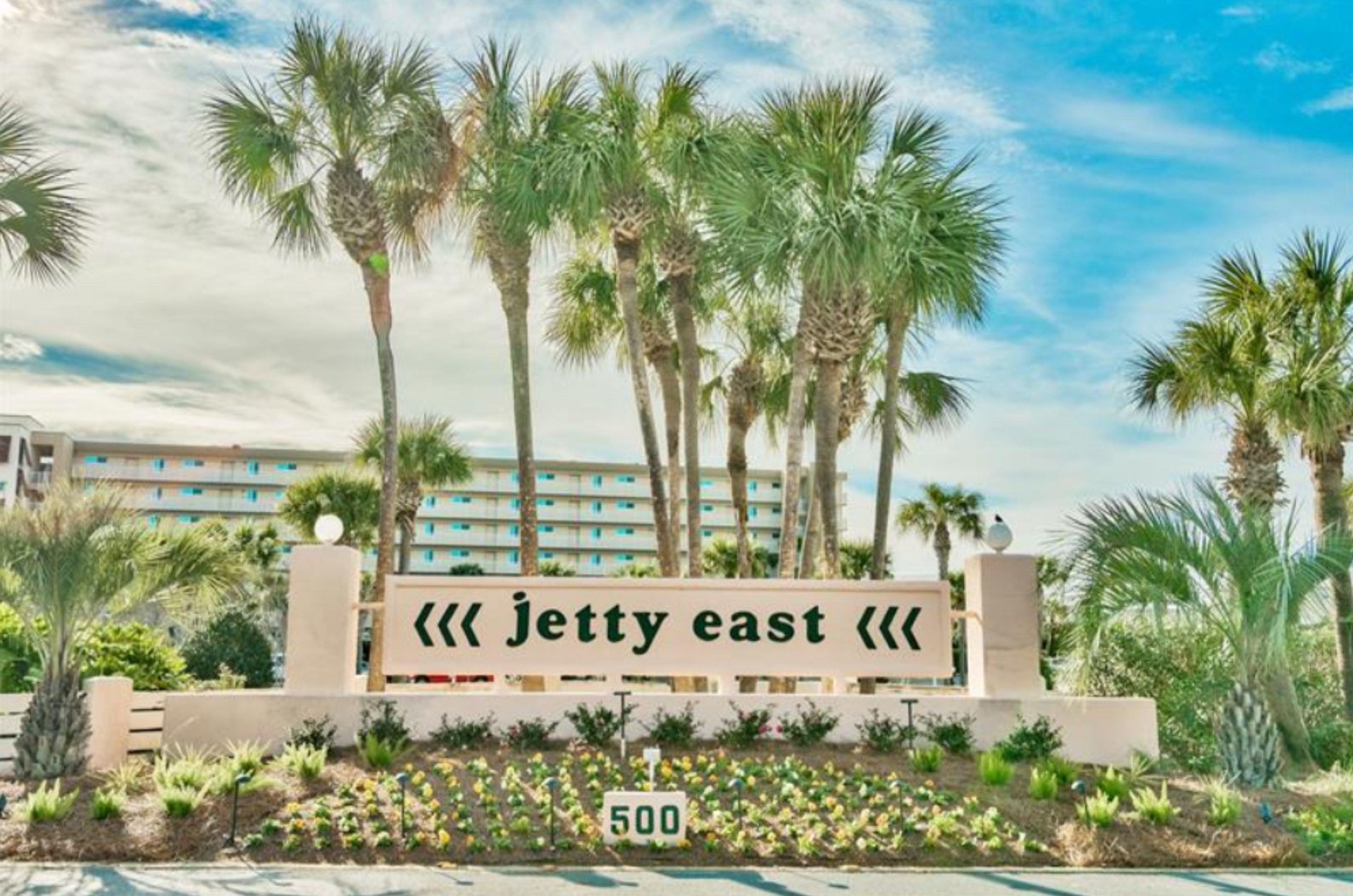 Jetty Easts entrance sign