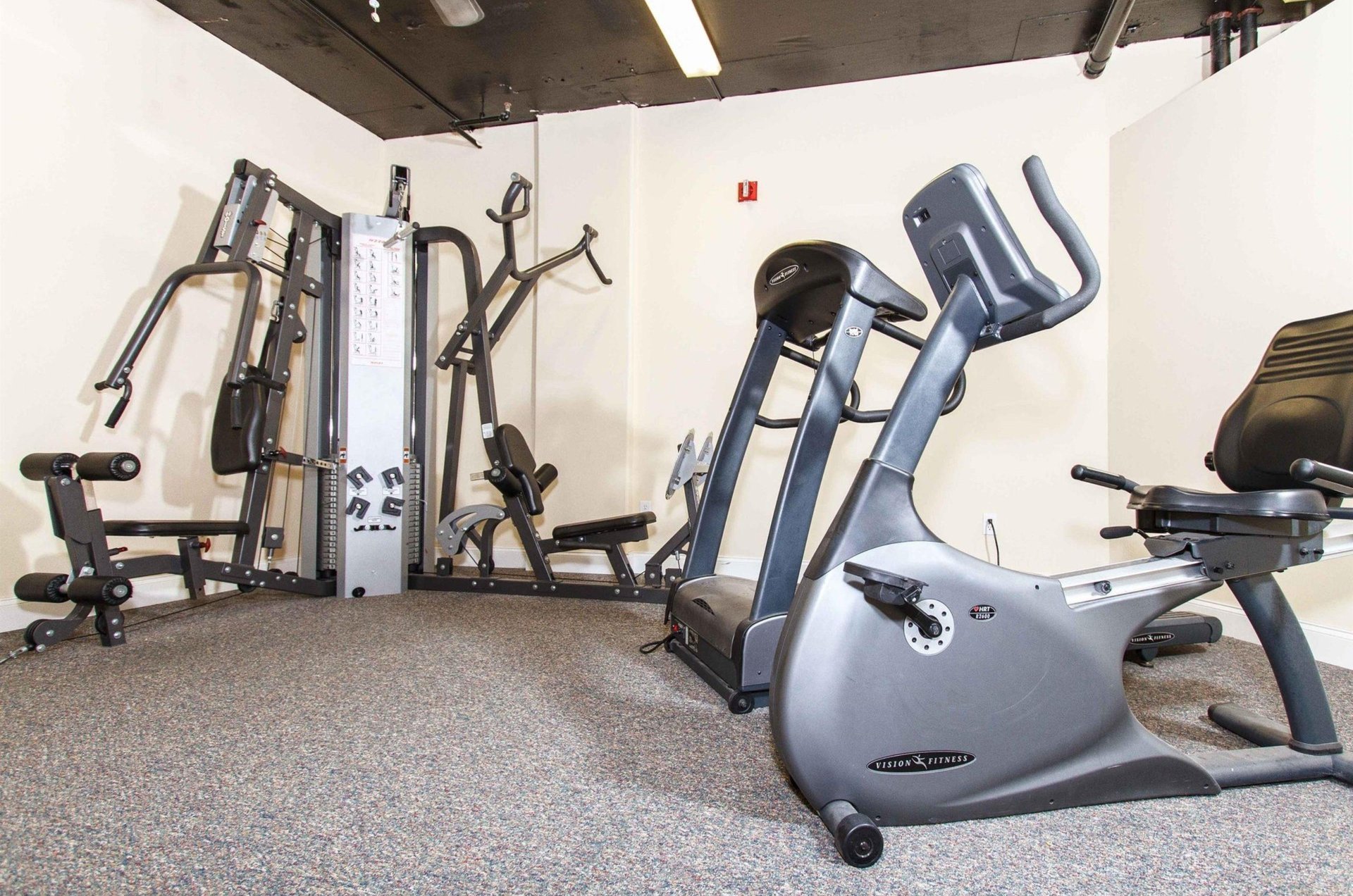 The gym at the Islander Resort in Fort Walton Beach, Florida