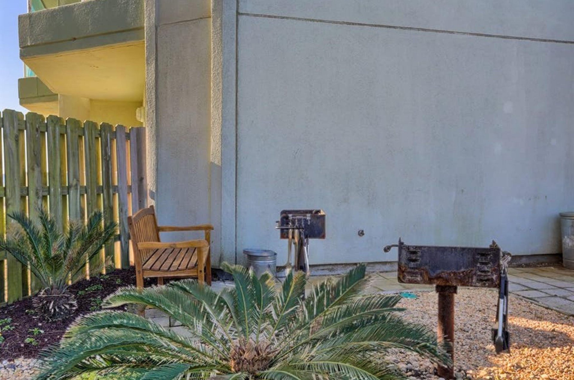 The charcoal barbecue grills at Silver Beach in Orange Beach Alabama