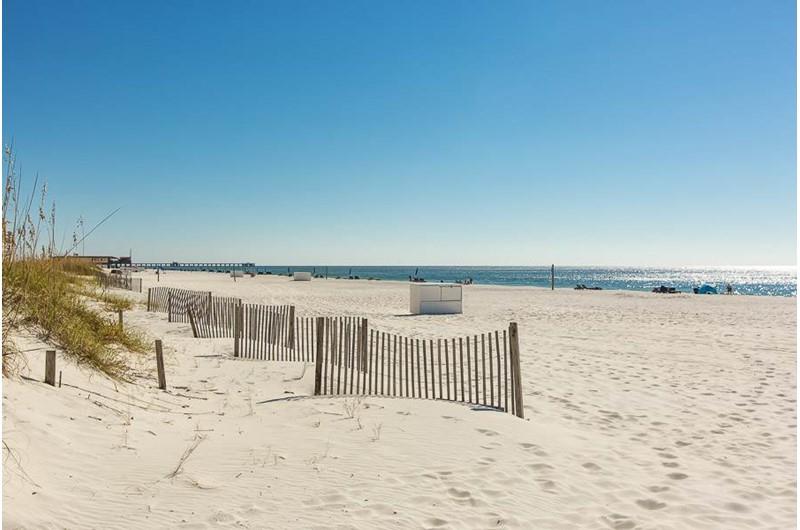 Walk the gorgeous beach in front of Regatta Condos in Gulf Shores Alabama