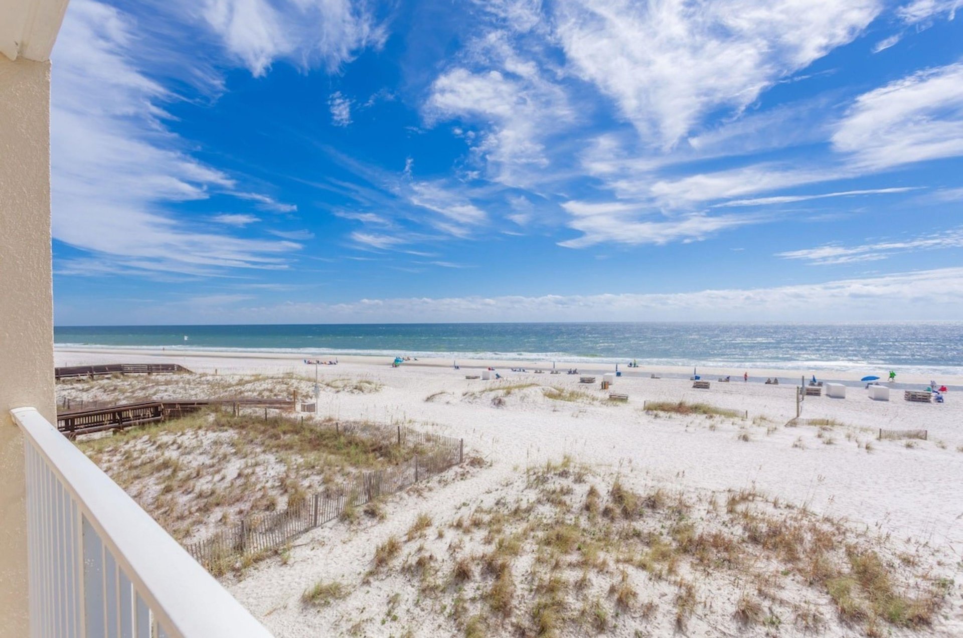 Rooms at Hilton Garden Inn feature private balconies with amazing views