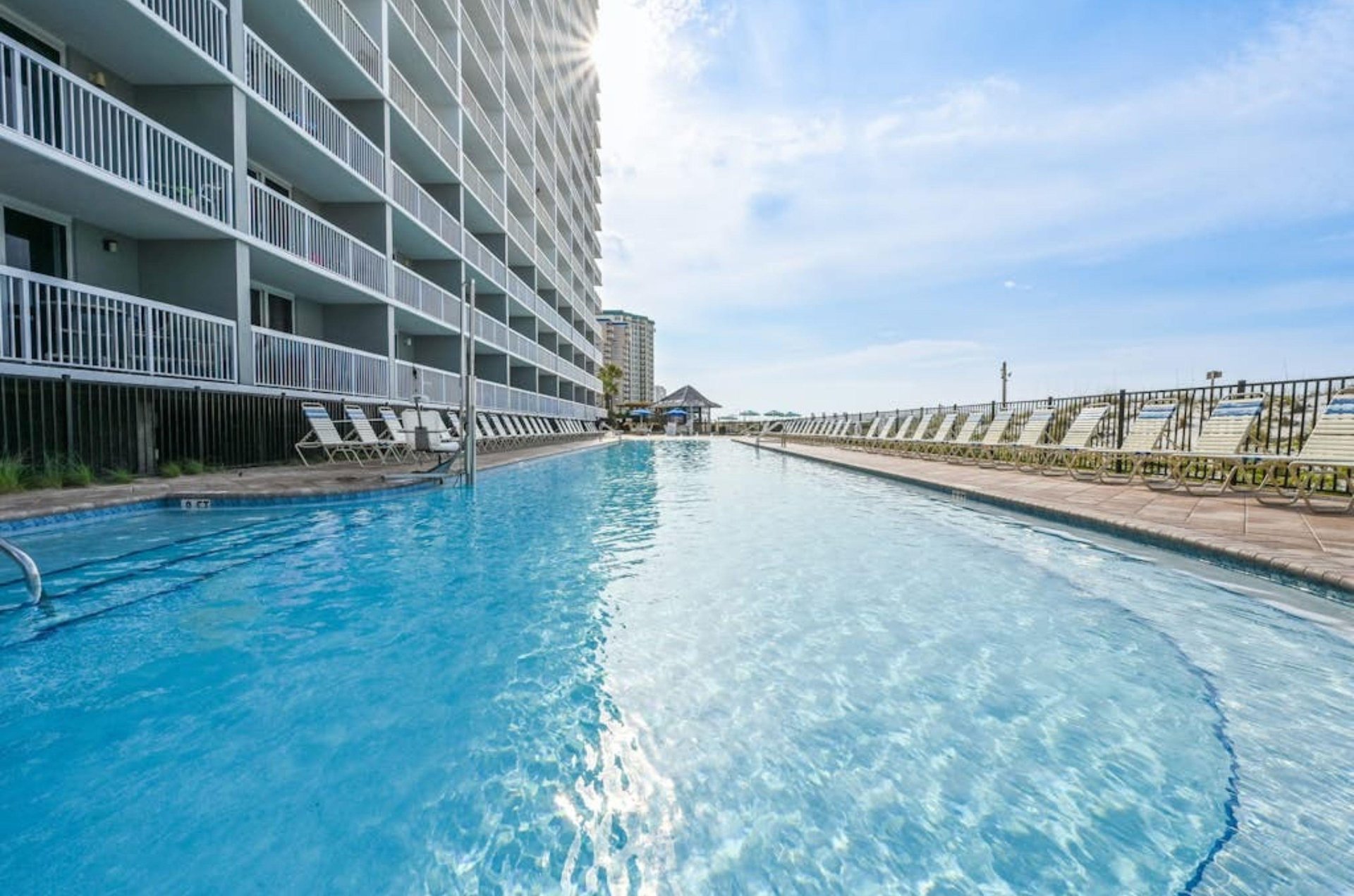 Soak up some sun at the beachside swimming pool
