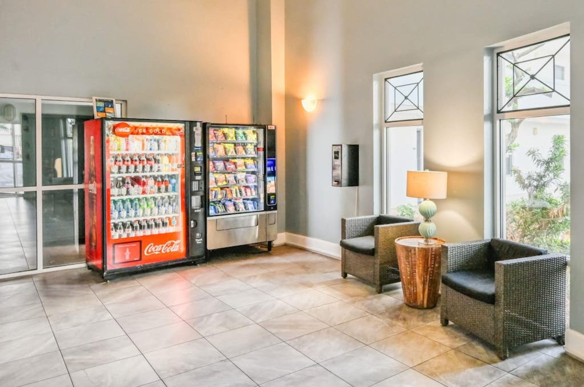 The vending machines at Pelican Beach Resort in Destin Florida