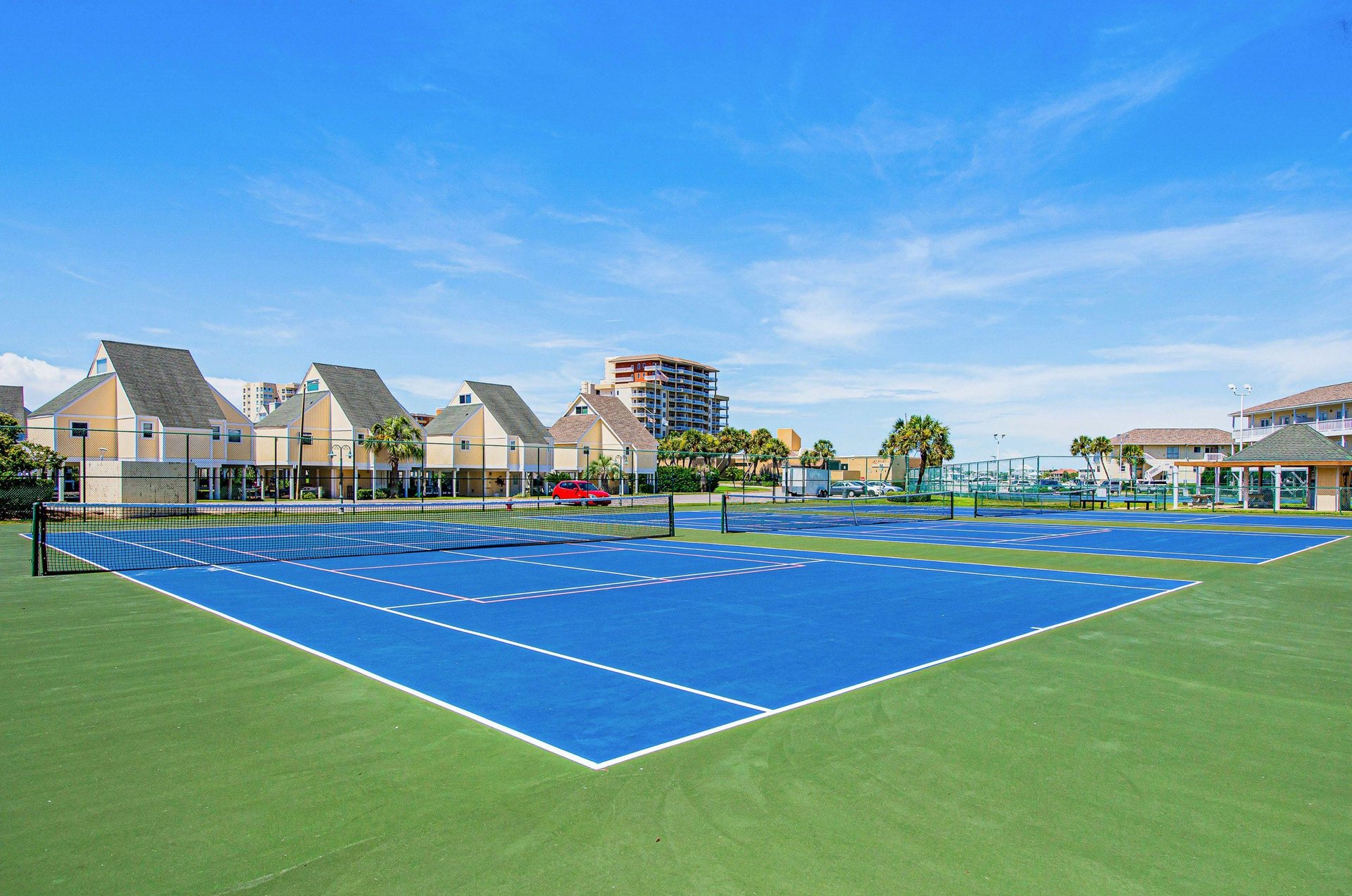 Community tennis courts