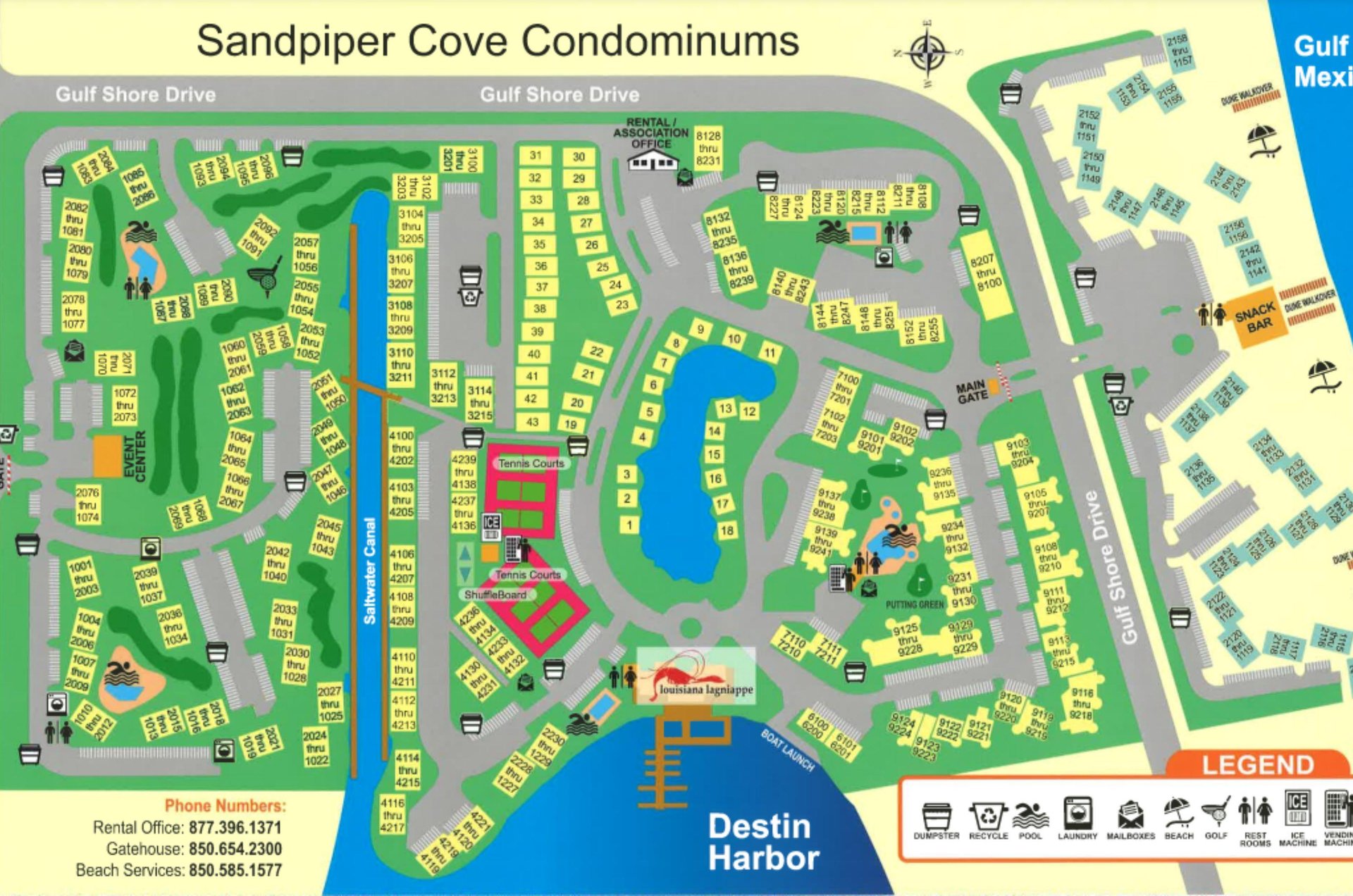 The communitys layout