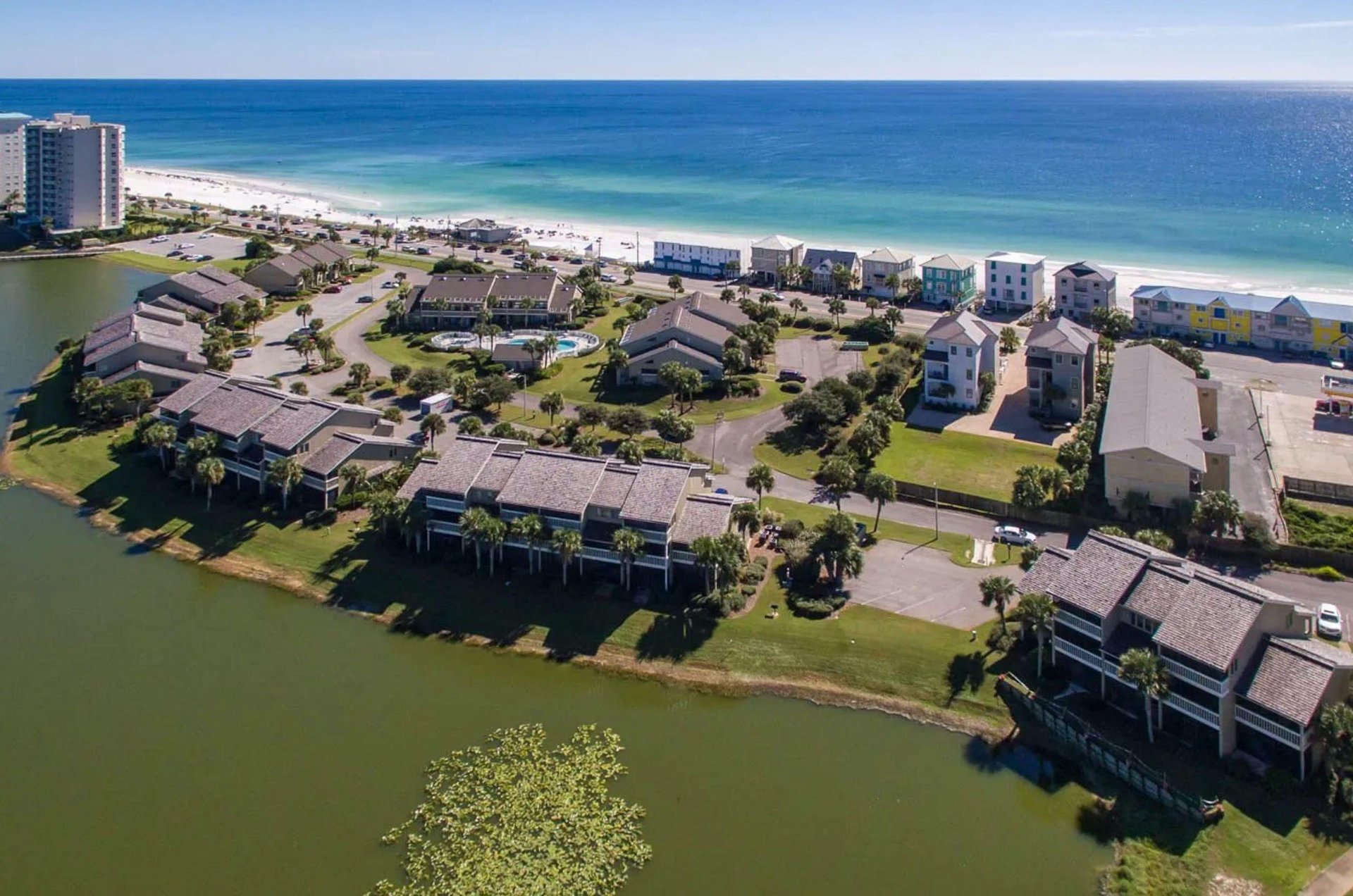 The property sits near a beautiful Destin beach