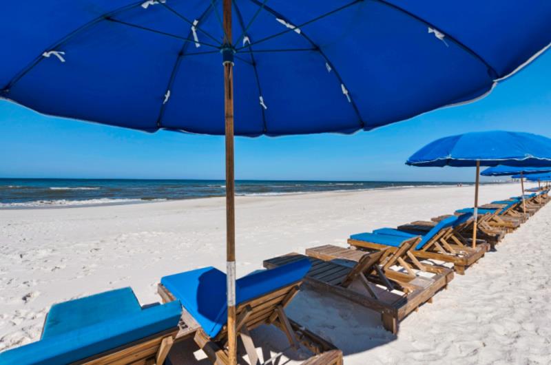 View of the Gulf from Coral Reef Condos in Panama City Beach FL
