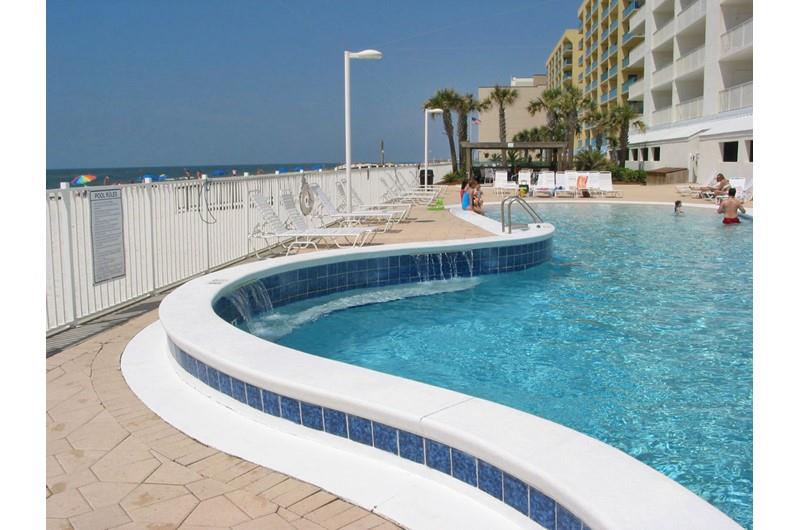 A closeup view of the gorgeous pool at Ocean House Gulf Shores
