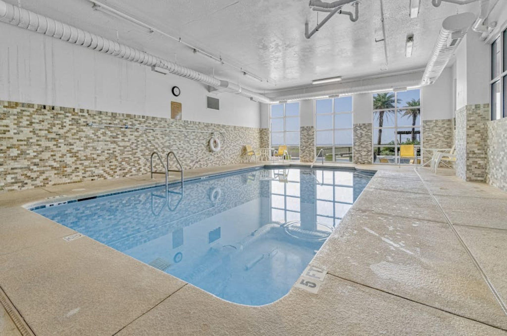 The indoor swimming pool at Spanish Key Condominiums in Perdido Key Florida