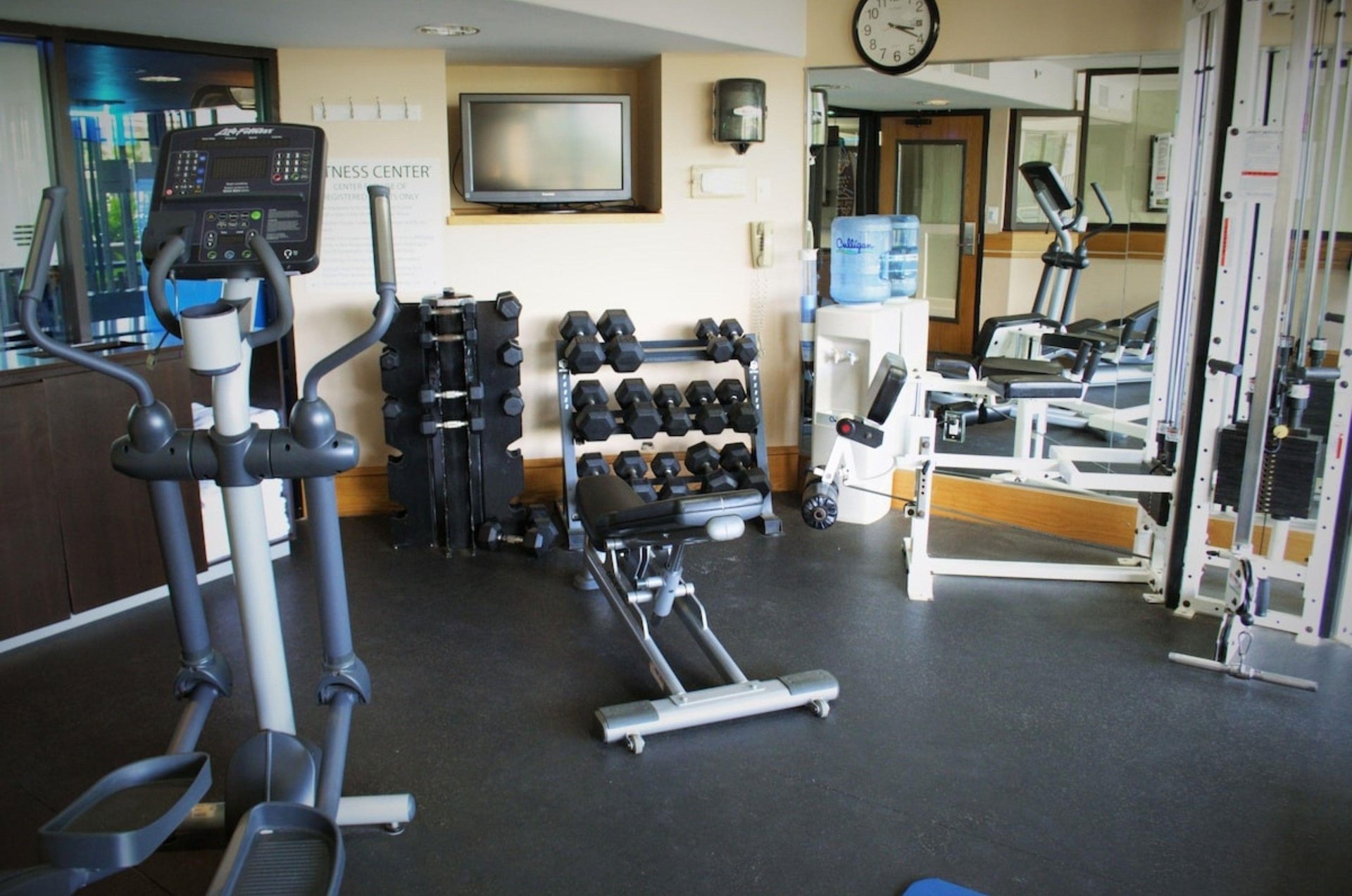 The gym at Wyndham Garden