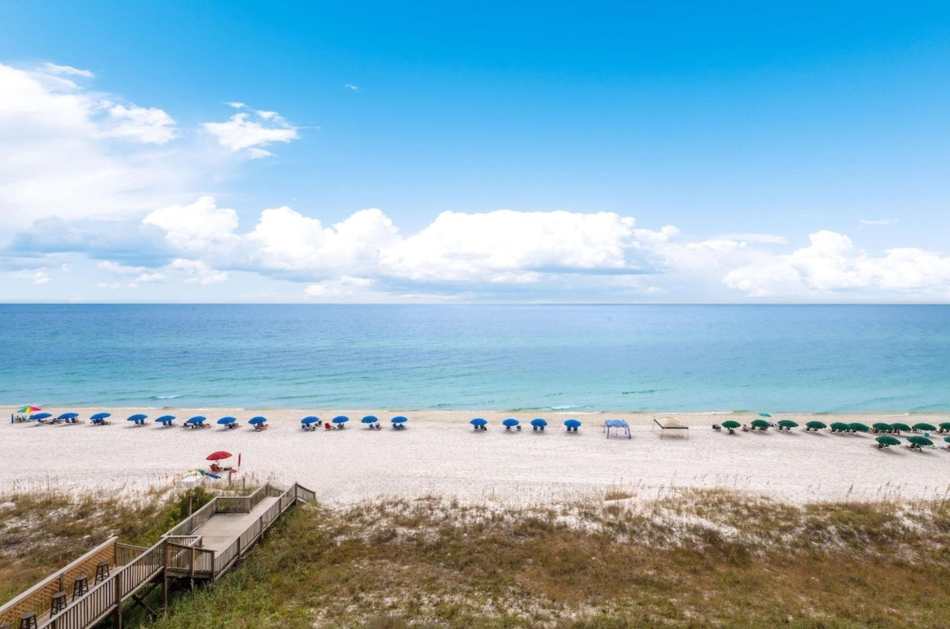 The beach in front of Wyndham Garden in Fort Walton Beach