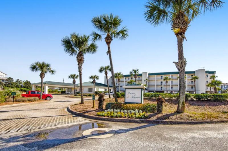 Entrance to Dunes of Seagrove at Seagrove Beach Highway 30A