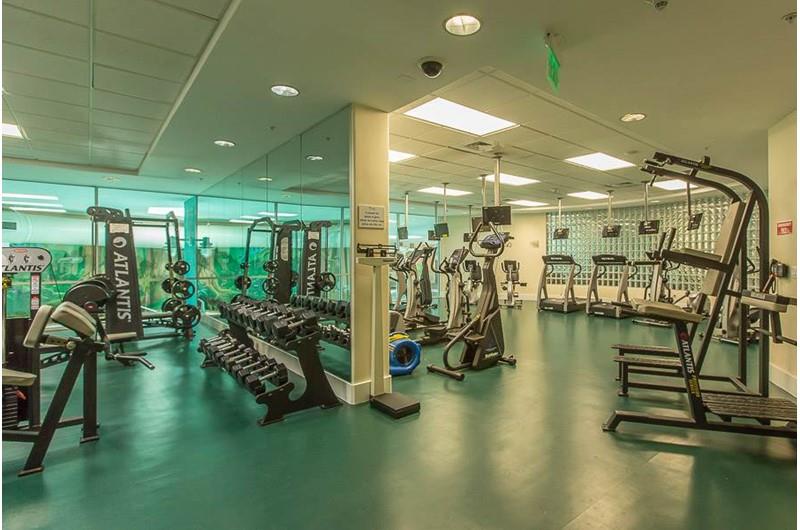 Huge gym at Caribe Resort in Orange Beach Alabama