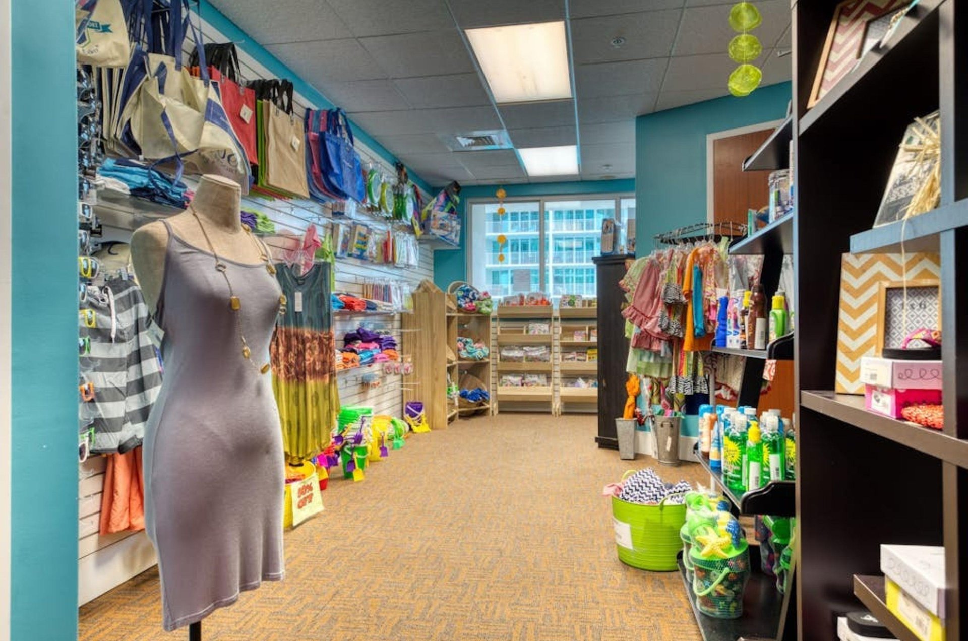 The gift shop with souvenirs at Caribe Resort in Orange Beach Alabama