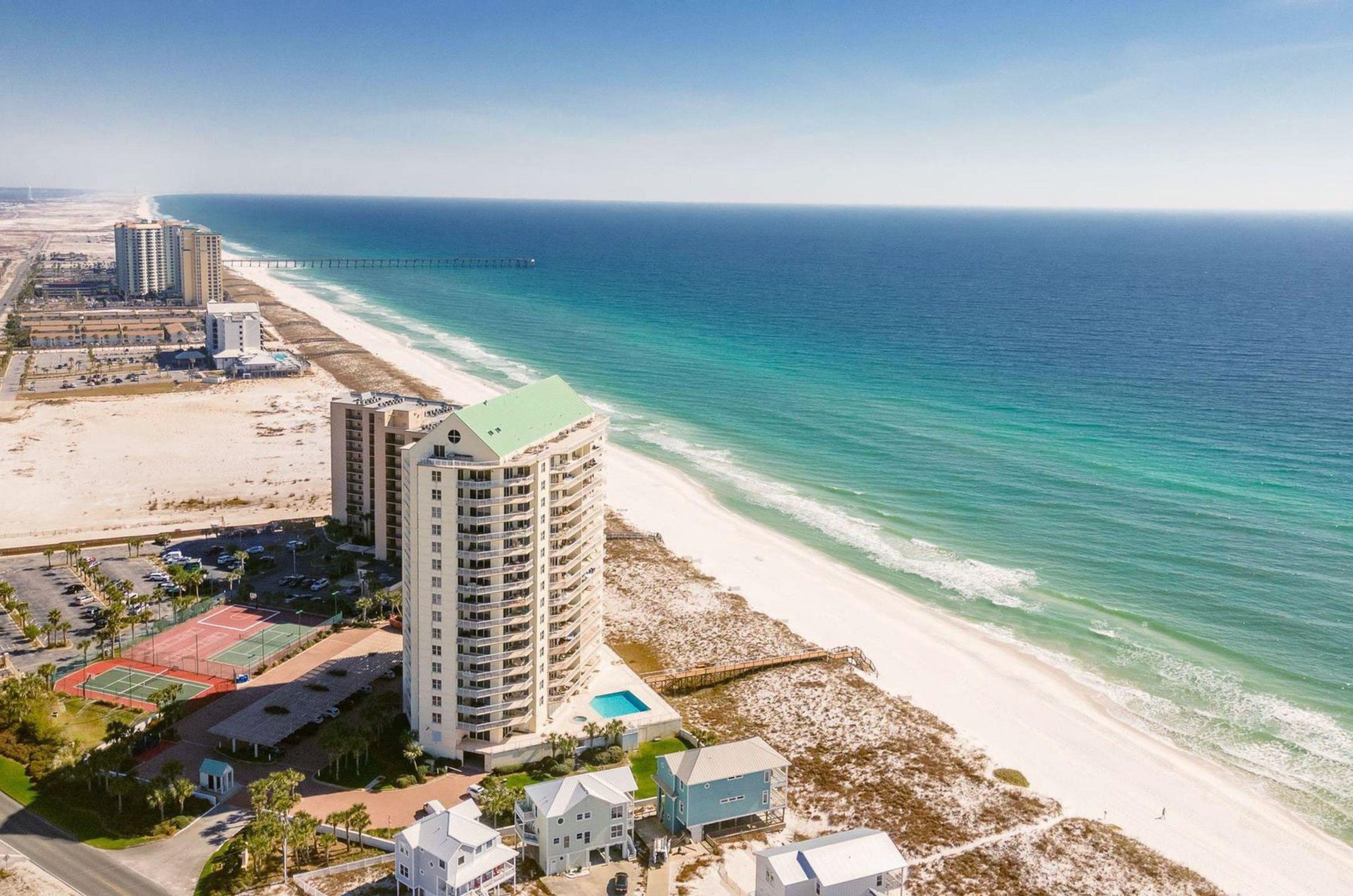 Belle Mer Condominiums sit right on the Gulf