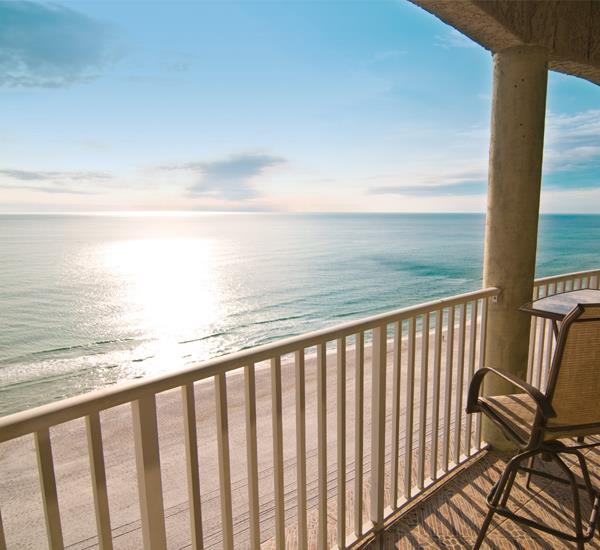 View from one of the Gulffront balconies at Long Beach Resort Panama City Beach FL